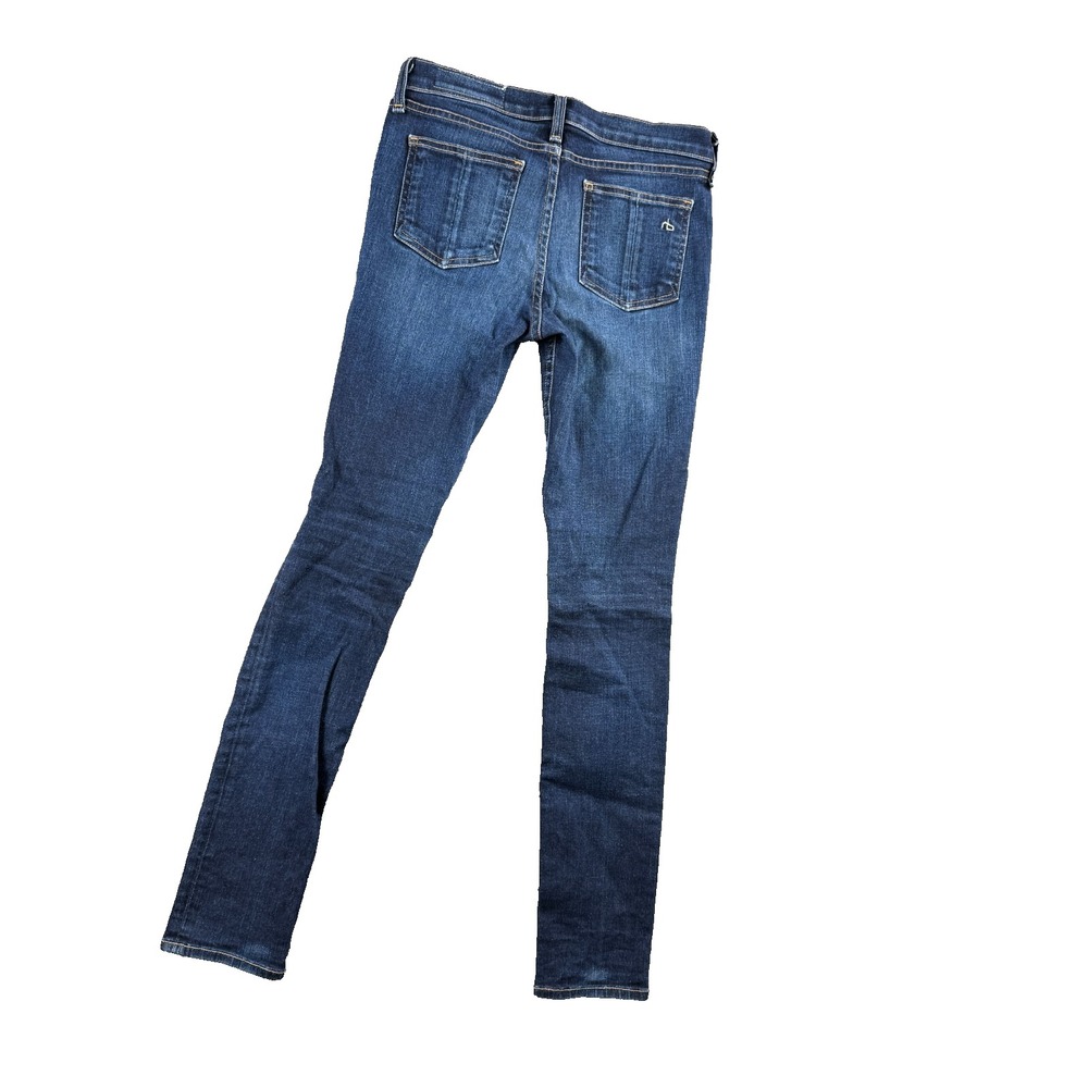 Rag & Bone "Kensington" Jeans Women 26 Skinny Whiskered Stretch 28x29 Low Rise - Picture 3 of 11